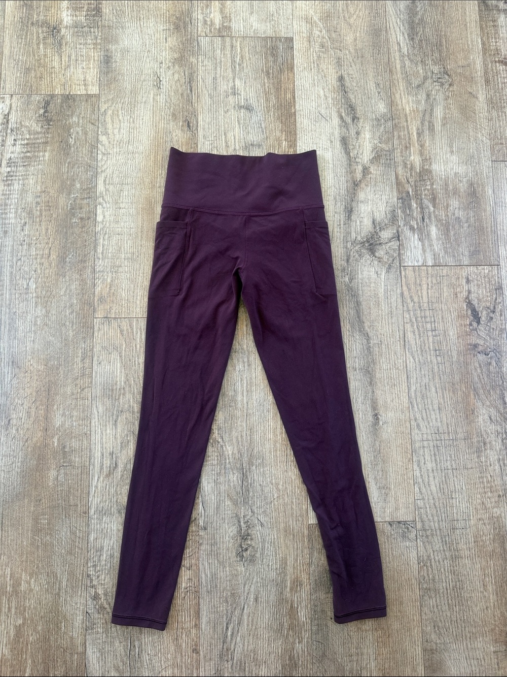 Athleta Plum High-Waist Pocket Leggings